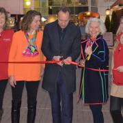 The Hon. Frances Stanley DL (chairperson), Penny Nicoll (committee member), The Rt Hon Matt Hancock MP, Wendy Milbank, Jen Gates (volunteer coordinator at Racing Welfare)