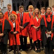 King's Ely’s new King’s, Queen’s and International Scholars were formally admitted during a choral Evensong at Ely Cathedral