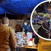 The fair was held in the grounds of The Crown Inn where children were able to meet Santa at his winter wonderland.