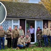 Wilf Wrench had a visit from The Marstock Military Vehicle Group on Remembrance Sunday.