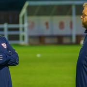 Ely City joint-managers Ben Farmer (left) and Luke McAvoy saw their team lose to league leaders Gorleston.