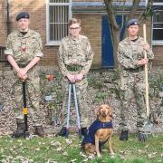 Ely air cadets have been keeping busy to maintain the RAF memorial garden at the Princess of Wales Hospital.