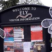 Colourful installations were presented by Ely City WI on Palace Green and St Mary’s Green in Ely.