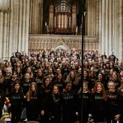 A group photo from a previous Gabrieli Roar concert.