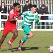 Joao Varela [left] scored to end Ely City's winless run stretching back to the start of January.