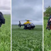 Police used a helicopter and drone to scour the East Cambridgeshire area while searching for the missing man.