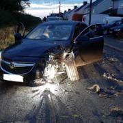 A car crashed into a stationary van in Murfitt's Lane, Fordham, on Sunday July 9.