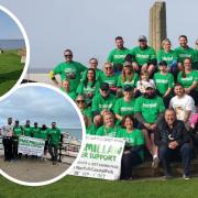 A 24-hour coastal walk to raise money for Macmillan Cancer Support has raised over £7,000.