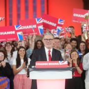 At a victory rally in central London, Sir Keir Starmer said the country could now “get its future back”.