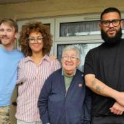 Bobby Mair, Michelle de Swarte, Cathy Gibb de Swarte and Jamali Maddix before they went back to London