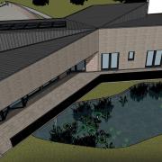 Illustrative image of the proposed 'eco home' in Eye Hill Drove, Soham