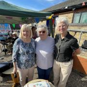 Hazel Williams MBE, Sylvia and Sue Elliott.