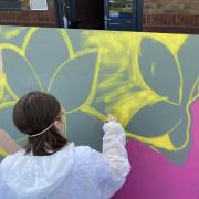 The mural is at the gateway to the Ely Leisure Village.