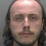 Custody photo of Samuel Robinson has been jailed after having a sexual conversation with what he thought was a 13-year-old girl.