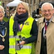 The Mayor and Mayoress of Ely - who opened the event - with Visit Ely's Anna Bennett