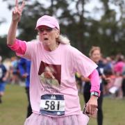 Cathy running at Ely