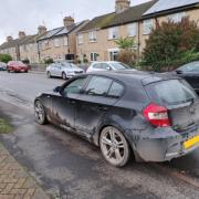 This car was seized in Ely on October 12.