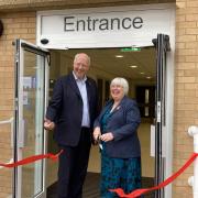 Ely MP Charlotte Cane at the opening today (Friday)