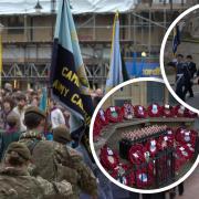 Huge crowds gathered in Ely for Remembrance Sunday.