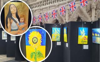 The 'World Vision presents Ukraine: One Year On' exhibition is at Ely Cathedral until May 13.