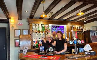 Lucy Frazer met Phil and Sylvia Hodgkiss at The Fountain pub in Soham.