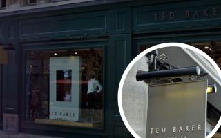 Ted Baker in Cambridge is among the stores set to close by April 19.