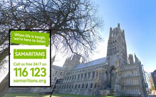 Ely Cathedral, Cambridge Guildhall and the Queens' College Mathematical Bridge will display the charity's colour.