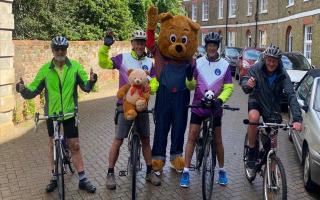 Freemasons cycle to raise funds for children's charity in Cambridgeshire