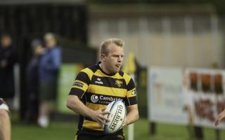 Three try scorer Paul Dewey in action.