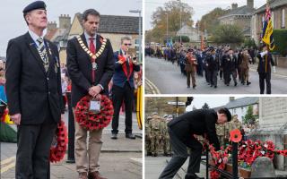 The community of Soham coming together for Remembrance Sunday.